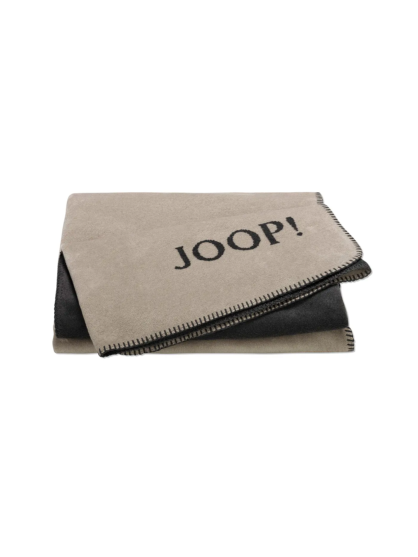 JOOP | Wohndecke "Uni Doubleface" 150x200cm (Anthrazit-Ash) | grau